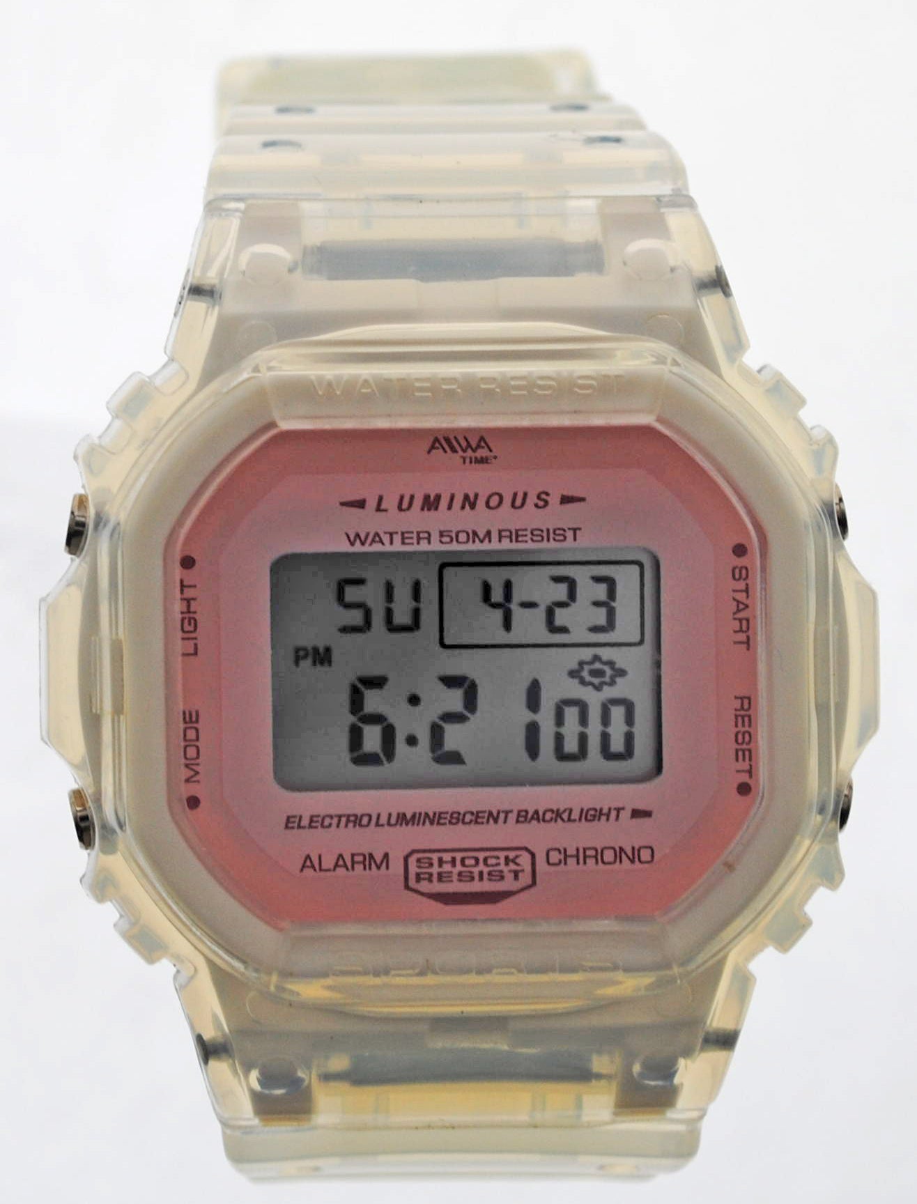art. 10314 018BL - AIWA Time - Reloj Digital Crono Alarma, Dama, AIWA Time, Sumergible 5 ATM