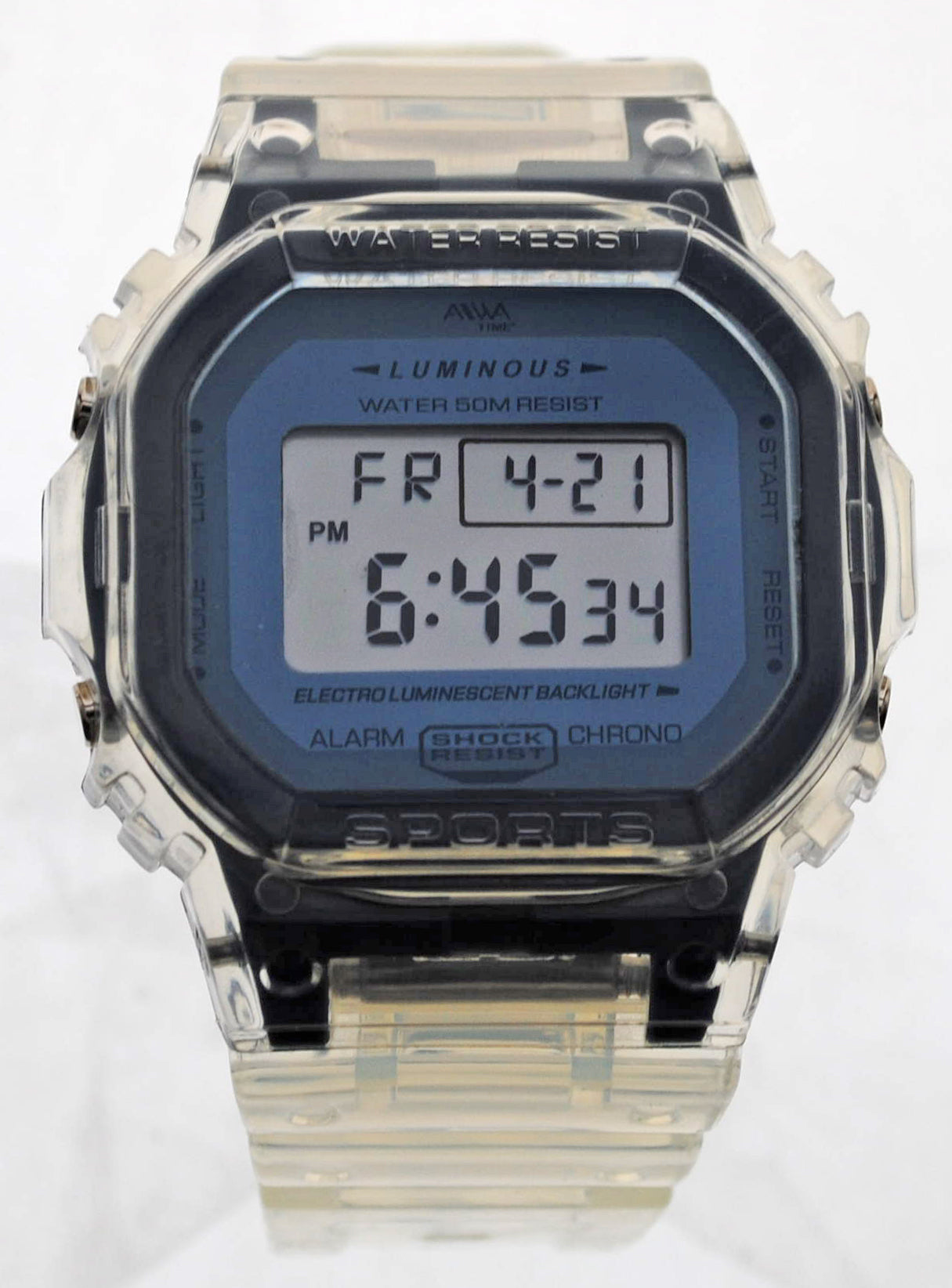 art. 10314 018CS - AIWA Time - Reloj Digital Crono Alarma, Dama, AIWA Time, Sumergible 5 ATM