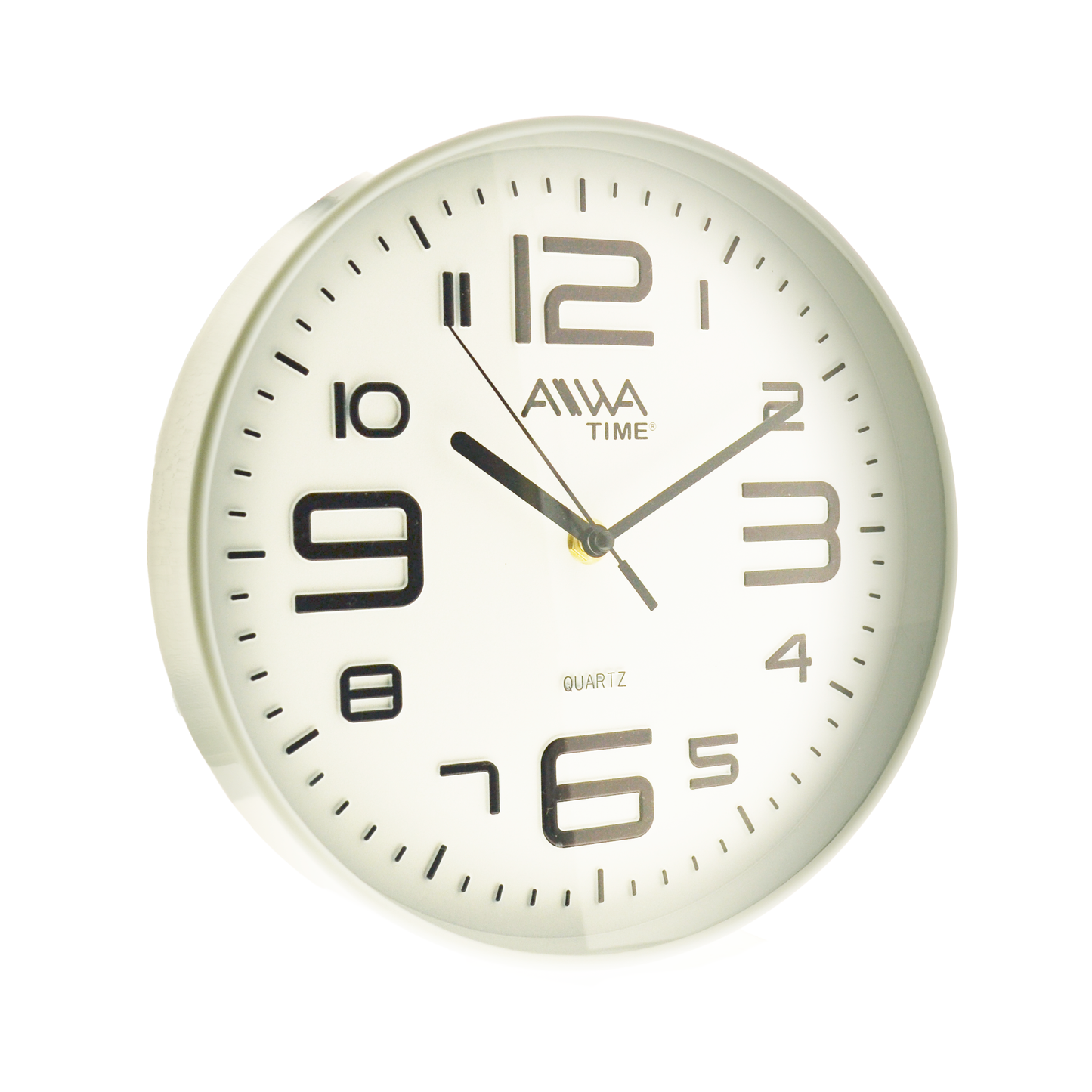 art. 005 - AIWA-TIME - Reloj de Pared Blanco 24cm