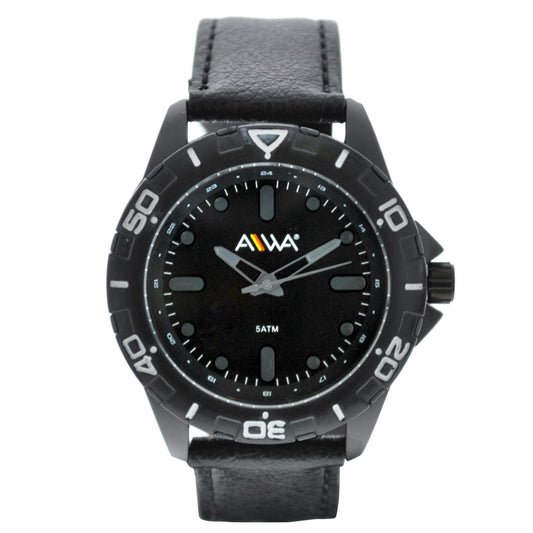 art. 10306 013GR - AIWA Time - Reloj Cuero AIWA Time, Caballero, Sumergible, 5ATM