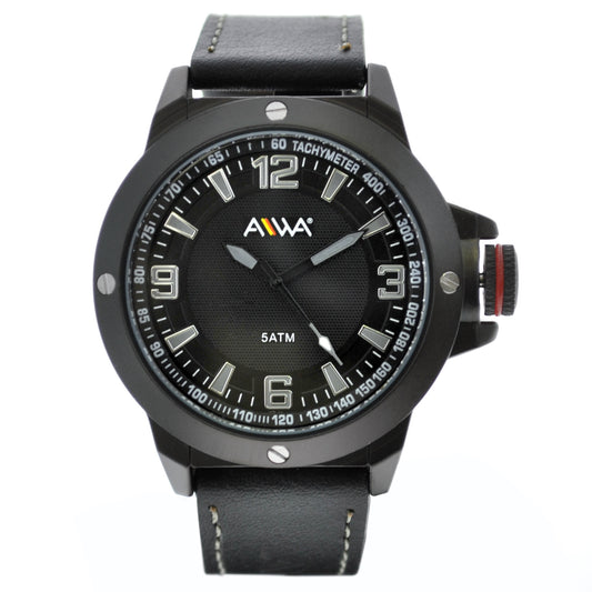 art. 10306 016GR - AIWA Time - Reloj Cuero AIWA Time, Caballero, Sumergible, 5ATM