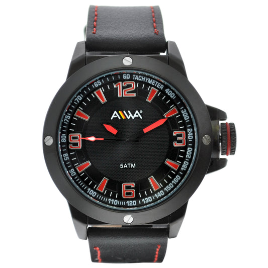 art. 10306 016RJ - AIWA Time - Reloj Cuero AIWA Time, Caballero, Sumergible, 5ATM