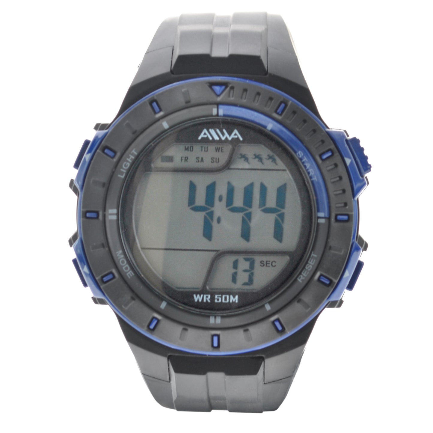 art. 10305 024AZ - AIWA Time - Reloj Digital Crono Alarma, Caballero, AIWA Time, Sumergible 5 ATM