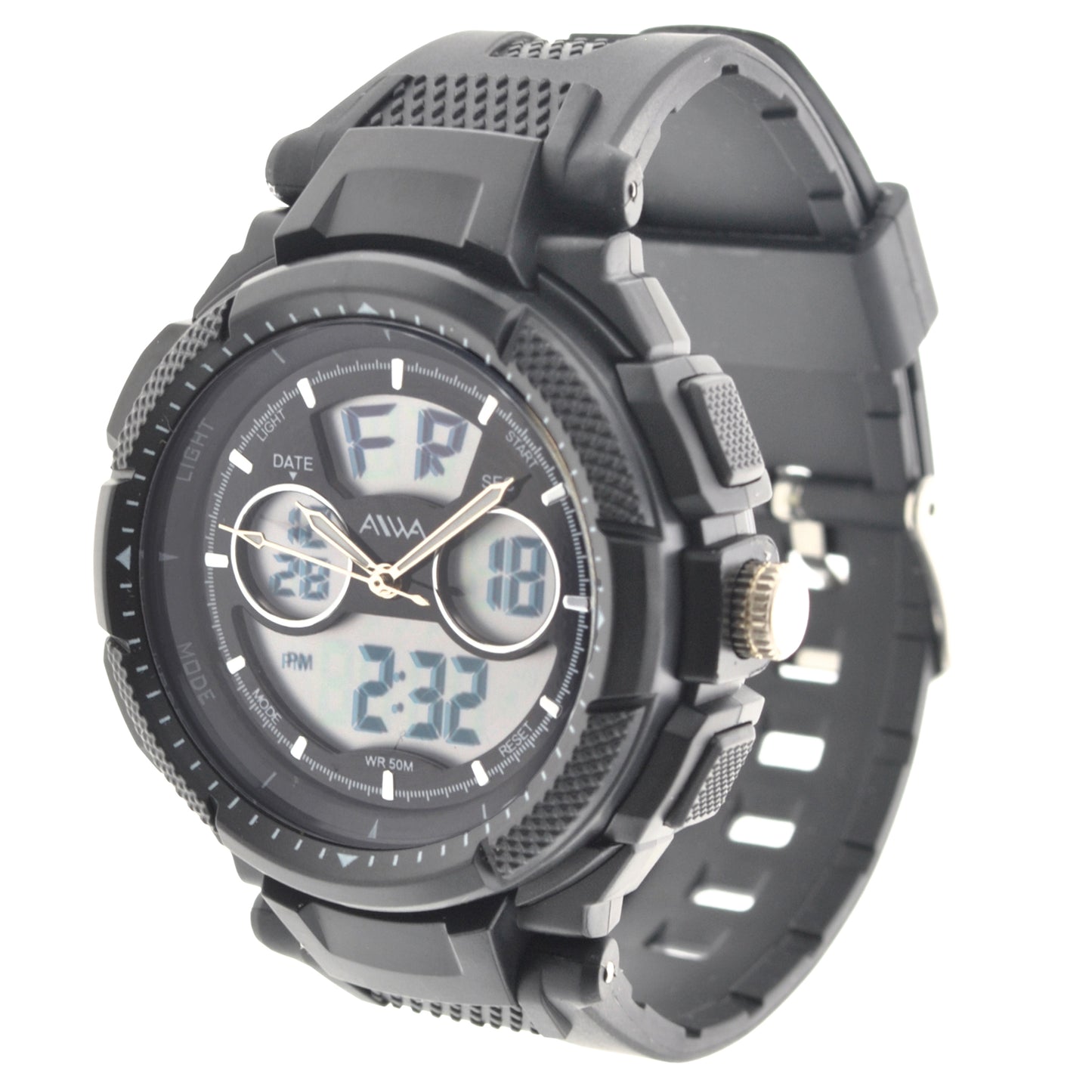 art. 10315 005NG - AIWA Time - Reloj Análogo-Digital, Caballero, Sumergible, 5 ATM