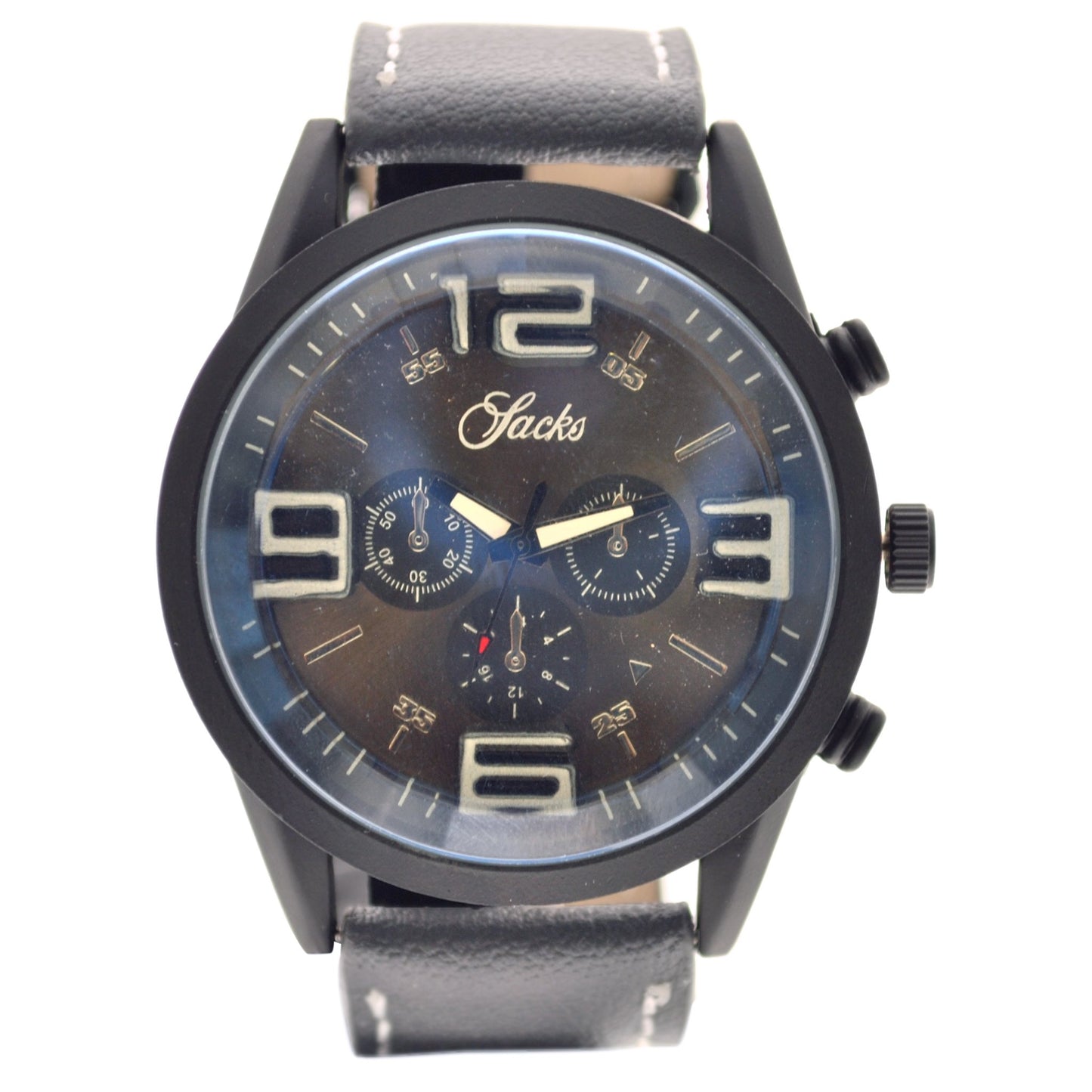 art. 1032 001GR - SACKS - Reloj análogo, Malla Cuero, Caballero, Casual