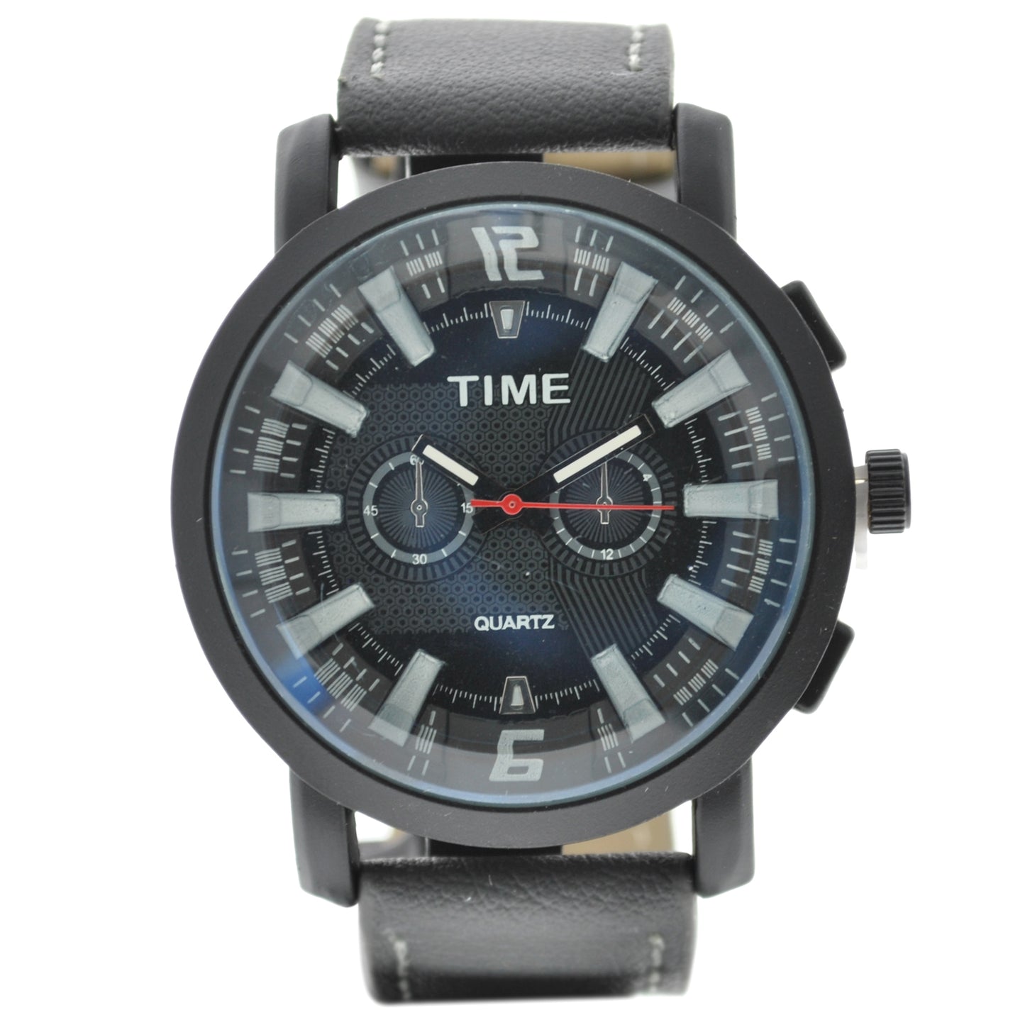 art. 1032 001VD - TIME - Reloj análogo, Malla Cuero, Caballero, Casual