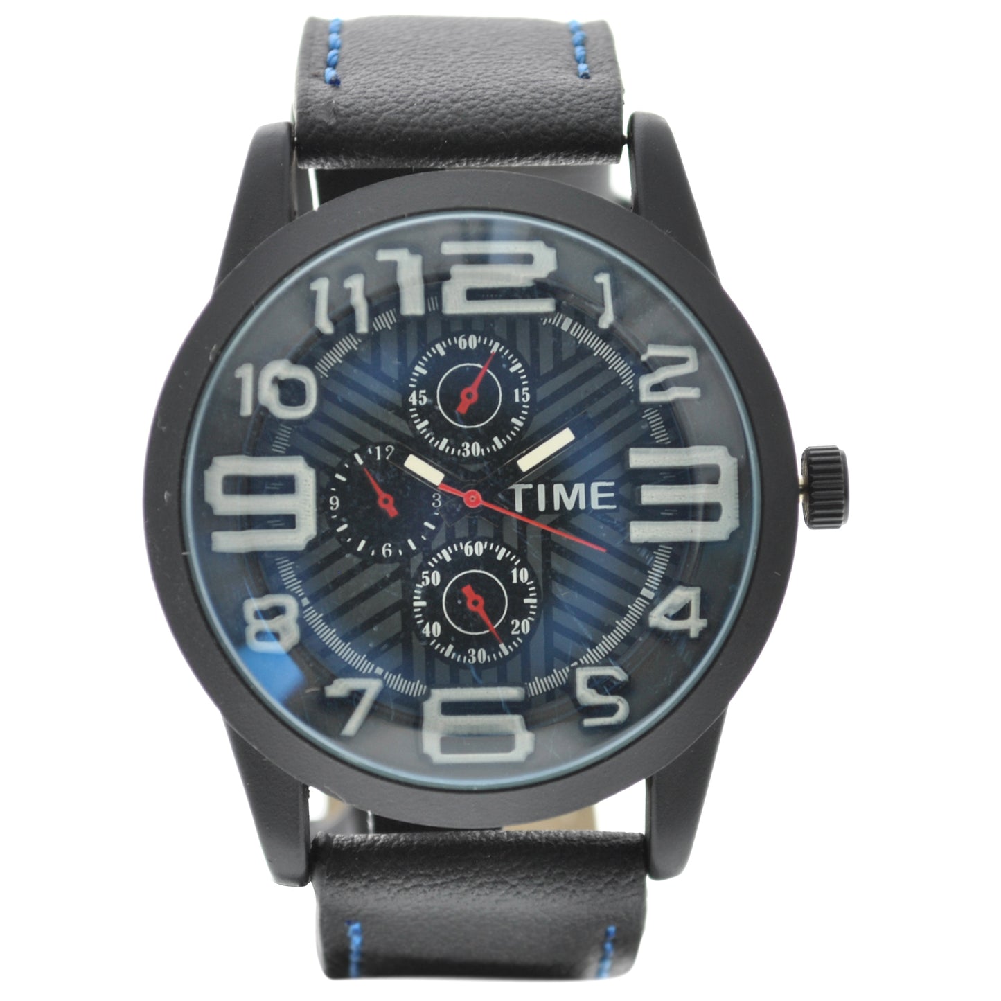 art. 1032 010AZ - TIME - Reloj análogo, Malla Cuero, Caballero, Casual