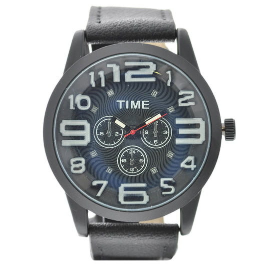 art. 1032 011NG - TIME - Reloj análogo, Malla Cuero, Caballero, Casual