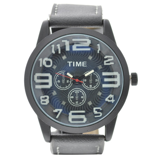 art. 1032 011VD - TIME - Reloj análogo, Malla Cuero, Caballero, Casual