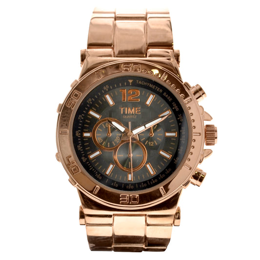 art. 1138 001DO - TIME - Reloj Análogo, Metal, Dorado, Unisex