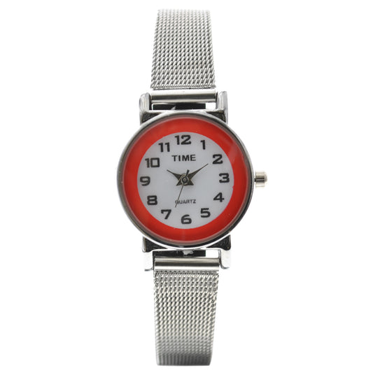 art. 1034 001RJ - TIME - Reloj análogo, Malla Metal tipo Mesh, Dama