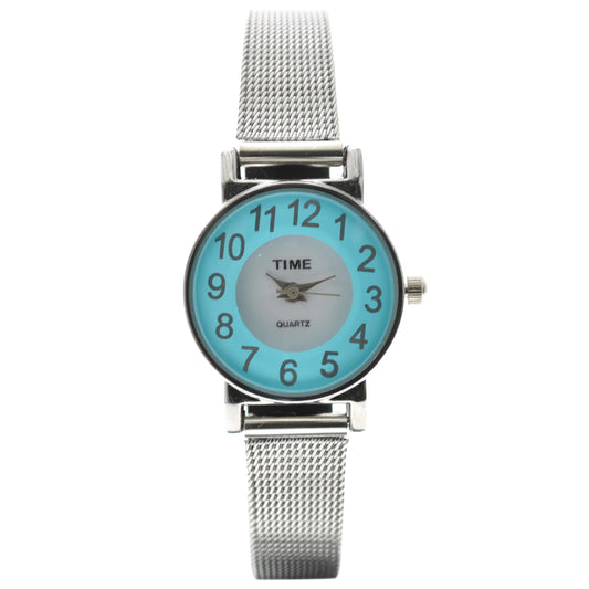 art. 1034 003CS - TIME - Reloj análogo, Malla Metal tipo Mesh, Dama