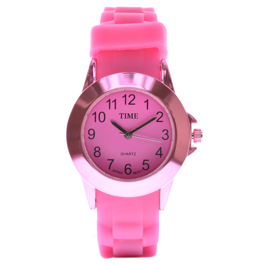 art. 1171 002FS - TIME - Reloj análogo, Malla silicona color, Dama