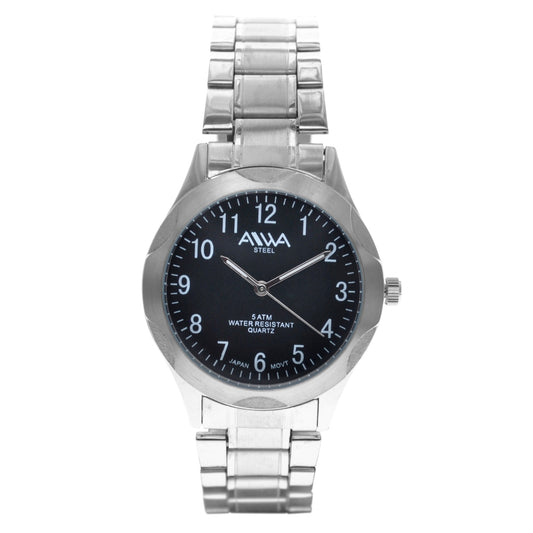 art. 10300 015NG - AIWA Time - Reloj Acero, Caballero, Sumergible, 5ATM