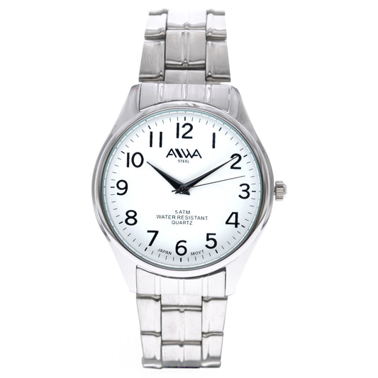 art. 10300 018BL - AIWA Time - Reloj Acero, Caballero, Sumergible, 5ATM