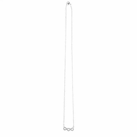 Cojunto de Acero Blanco Tres Corazónes de 45 Cm / 1400CD-20