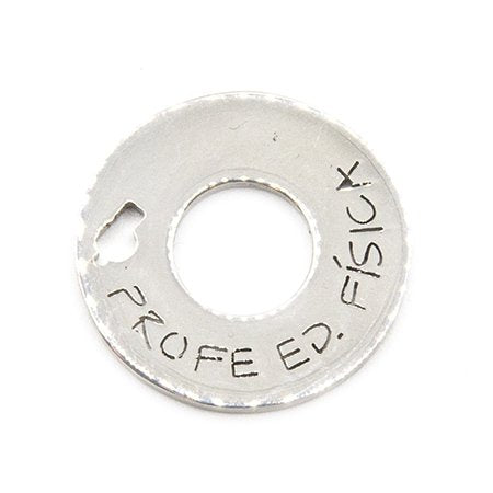 Medalla acero profe Ed. fisica 2 cm D&K / 500PR-3