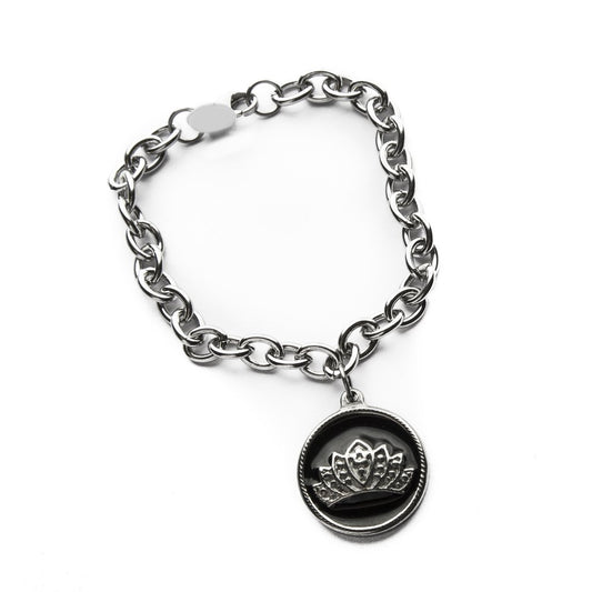 Pulsera Tiffany Con Medalla Corona / 600CO-4