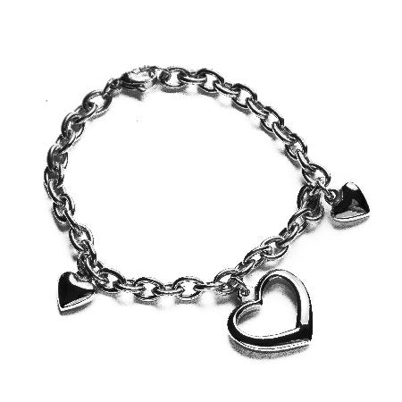 Pulsera Con Dijes Corazón D&K / 600CZ-15