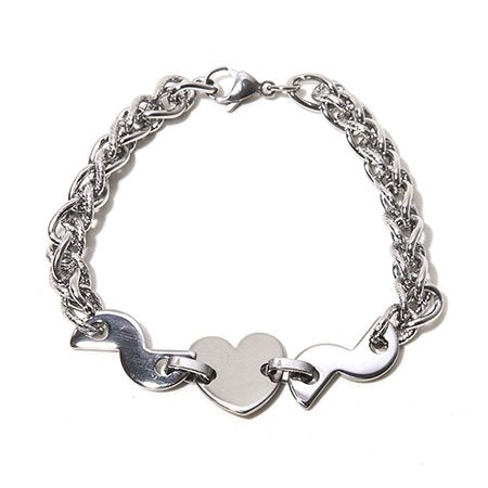 Pulsera D&K Gruesa Con Dije Corazón / 600CZ-25