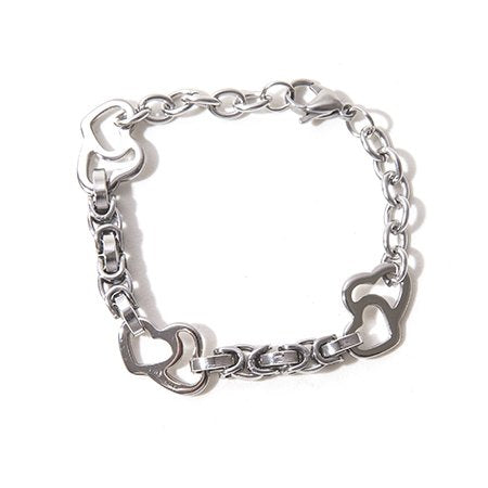 Pulsera D&K con dijes Corazónes / 600CZ-40