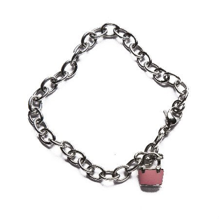 Pulsera D&K Con Dije Cartera Rosa / 600DI-7