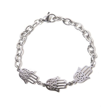 Pulsera D&K Con Tres Dijes Mano De Fatima / 600RE-108