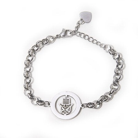 Pulsera D&K Con Medalla Mano De Fatima / 600RE-112