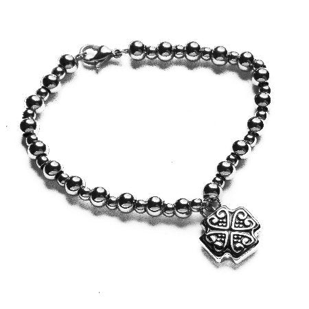 Pulsera Pelotitas Con Dije Cruz D&K / 600RE-38