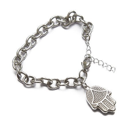 Pulsera Con Dije Mano De Fatima / 600RE-49