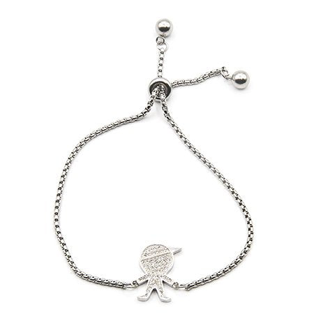 Pulsera tennis de acero T-Swarovski dije nene con cubic D&K / 600TN-3