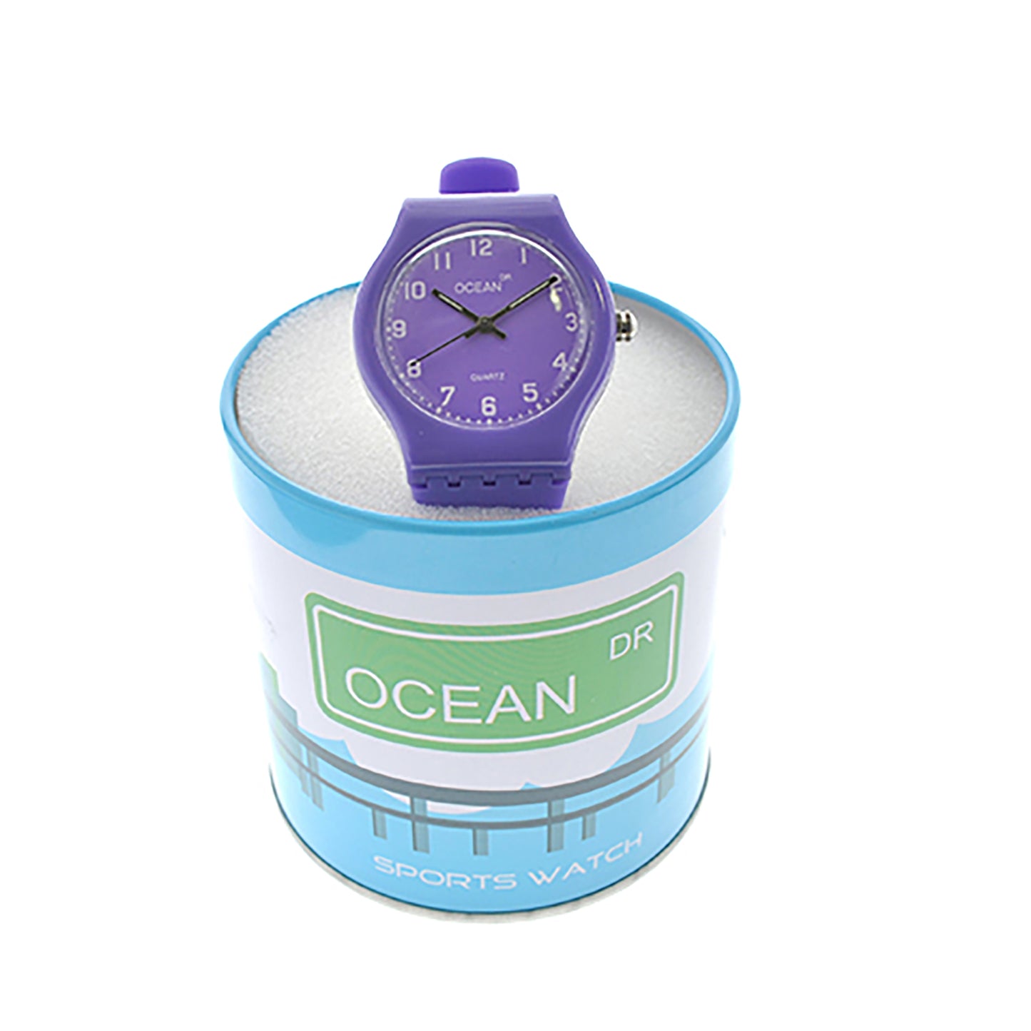 art. 1192 004LI - OCEAN DR - Reloj Análogo Caucho, Dama, Sumergible 3 ATM