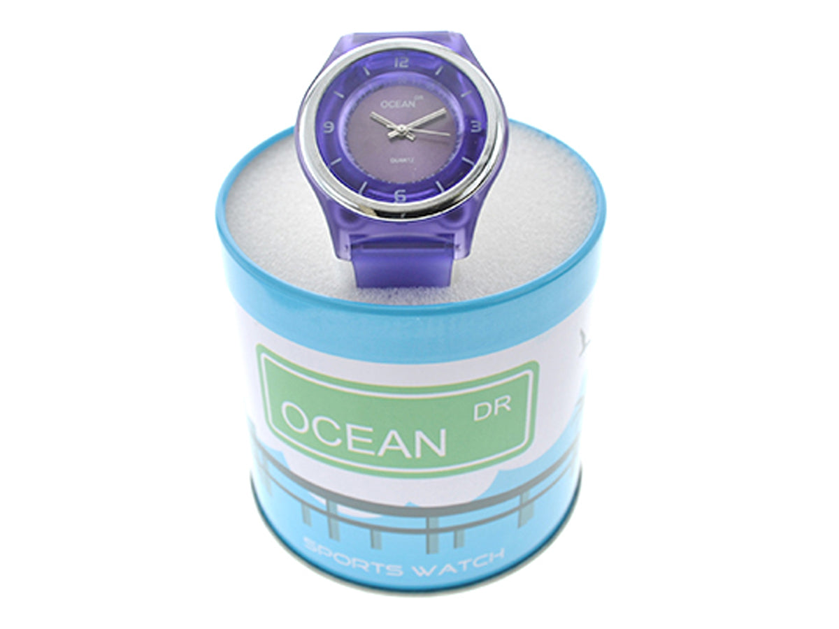 art. 1192 007VT - OCEAN DR - Reloj Análogo Caucho, Dama, Sumergible 3 ATM