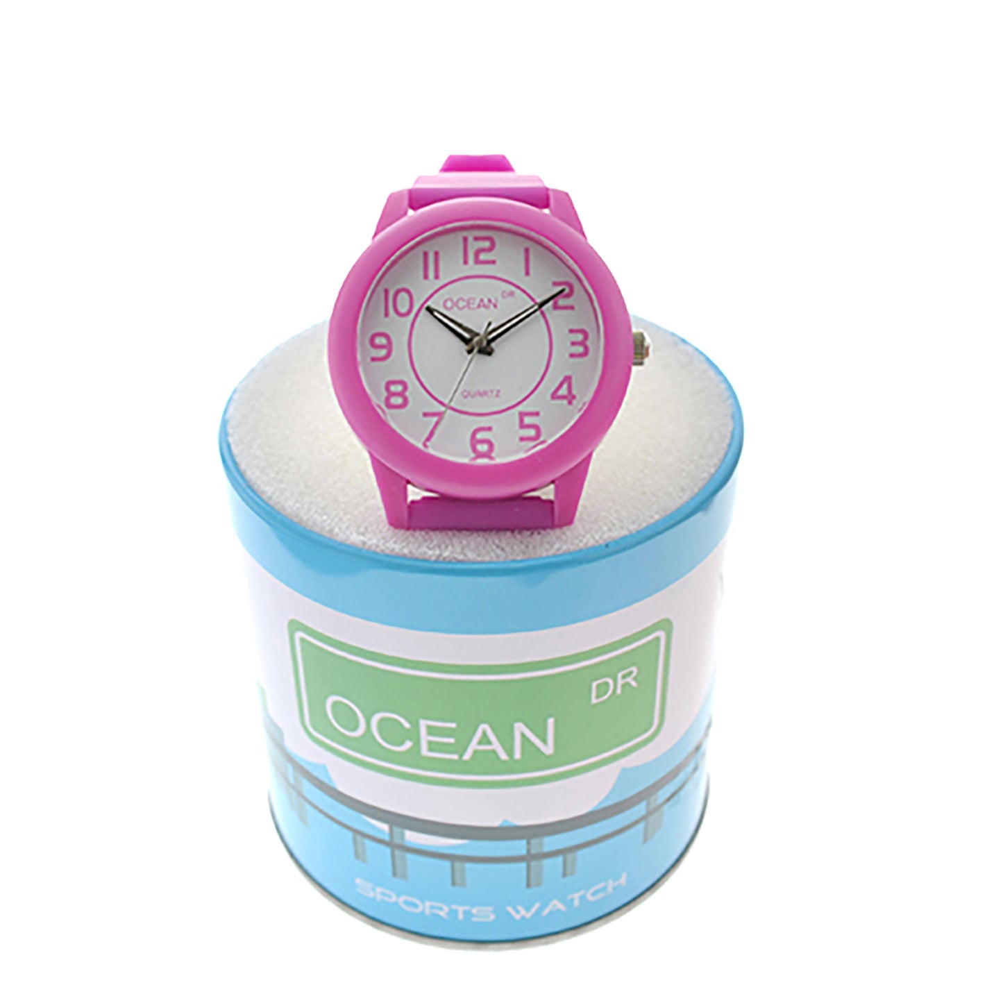 art. 1192 005FS - OCEAN DR - Reloj Análogo Caucho, Dama, Sumergible 3 ATM