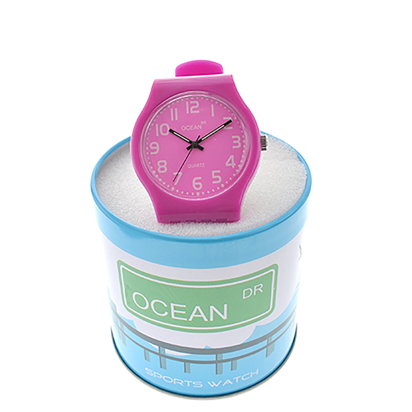 art. 1192 006FS - OCEAN DR - Reloj Análogo Caucho, Dama, Sumergible 3 ATM