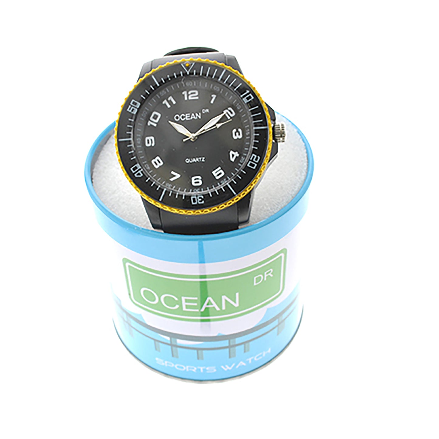 art. 1192 002AM - OCEAN DR - Reloj Análogo Caucho, Caballero, Sumergible 3 ATM