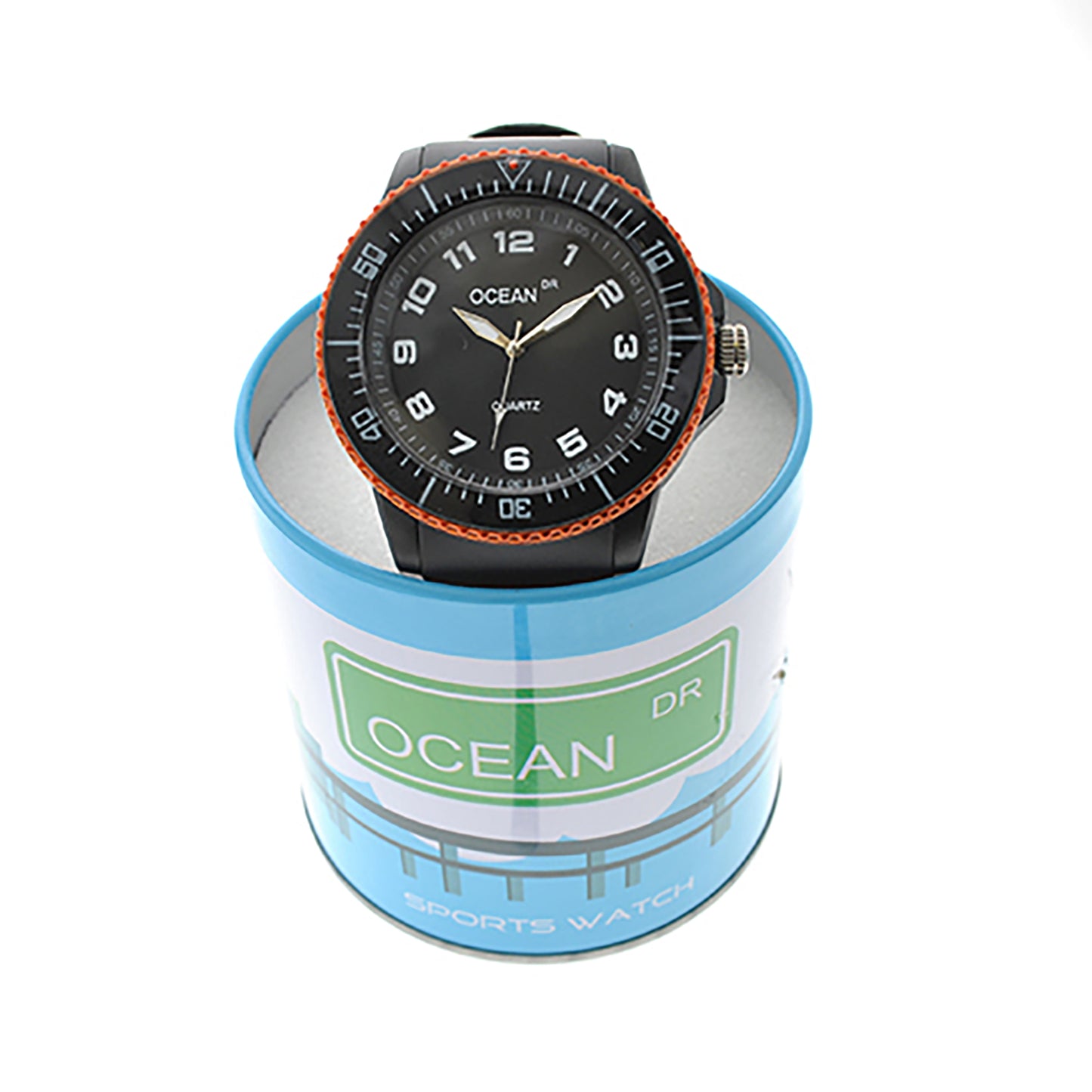 art. 1192 002NJ - OCEAN DR - Reloj Análogo Caucho, Caballero, Sumergible 3 ATM