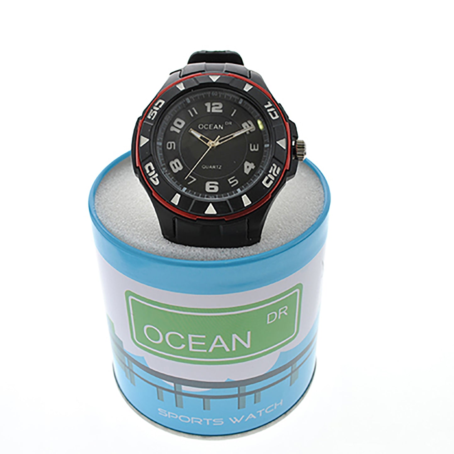 art. 1192 009RJ - OCEAN DR - Reloj Análogo Caucho, Caballero, Sumergible 3 ATM