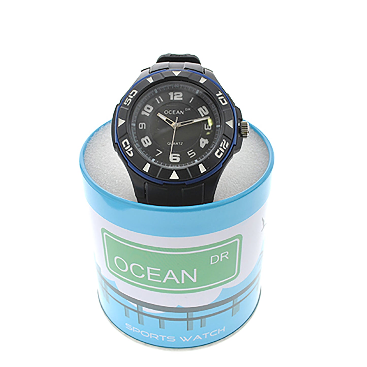 art. 1192 009AZ - OCEAN DR - Reloj Análogo Caucho, Caballero, Sumergible 3 ATM