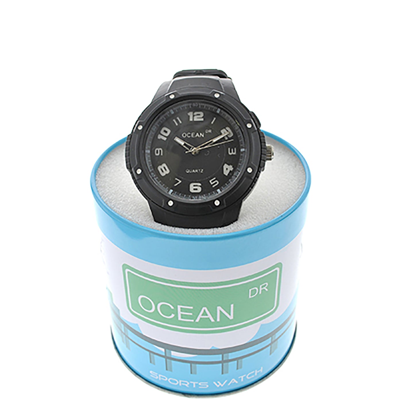 art. 1192 008NG - OCEAN DR - Reloj Análogo Caucho, Caballero, Sumergible 3 ATM