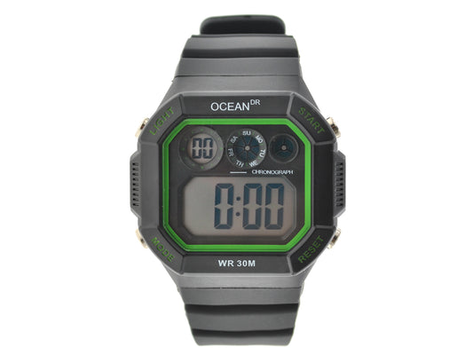 art. 1190 040VD - OCEAN DR - Reloj Digital Crono Alarma, Caballero, Sumergible 3 ATM