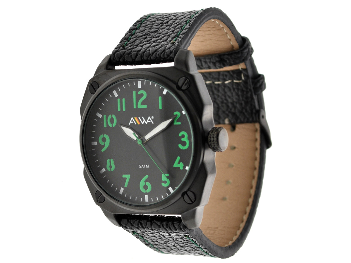 art. 10306 012VD - AIWA Time - Reloj Cuero AIWA Time, Caballero, Sumergible, 5ATM