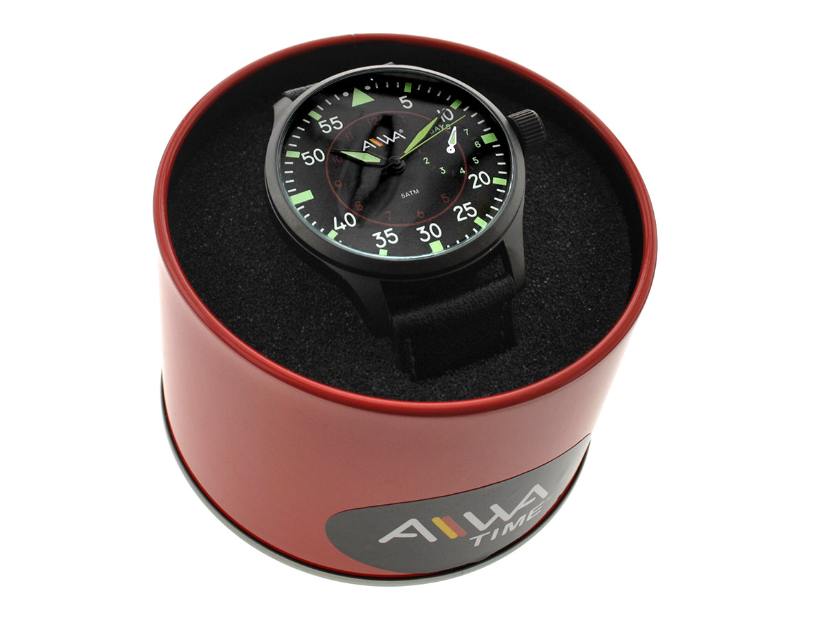 art. 10306 015NG - AIWA Time - Reloj Cuero AIWA Time, Caballero, Sumergible, 5ATM