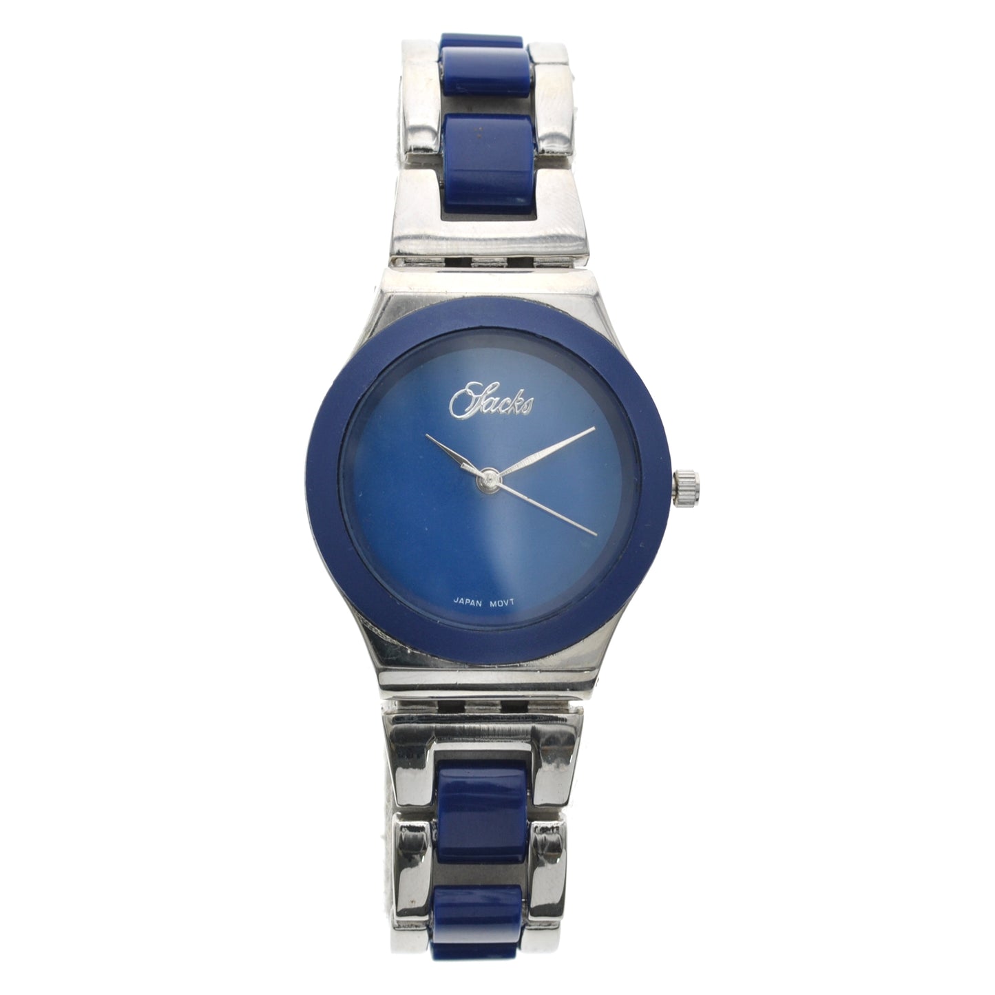 art. 1196 001AZ - SACKS - Reloj Análogo Metal Tipo Swatch, Dama