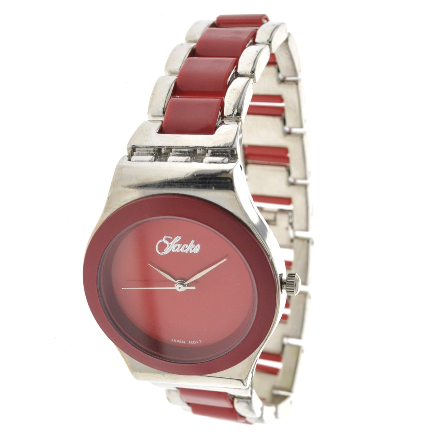 art. 1196 001RJ - SACKS - Reloj Análogo Metal Tipo Swatch, Dama