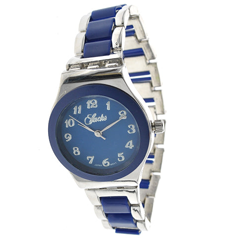 art. 1196 001AZ - SACKS - Reloj Análogo Metal Tipo Swatch, Dama