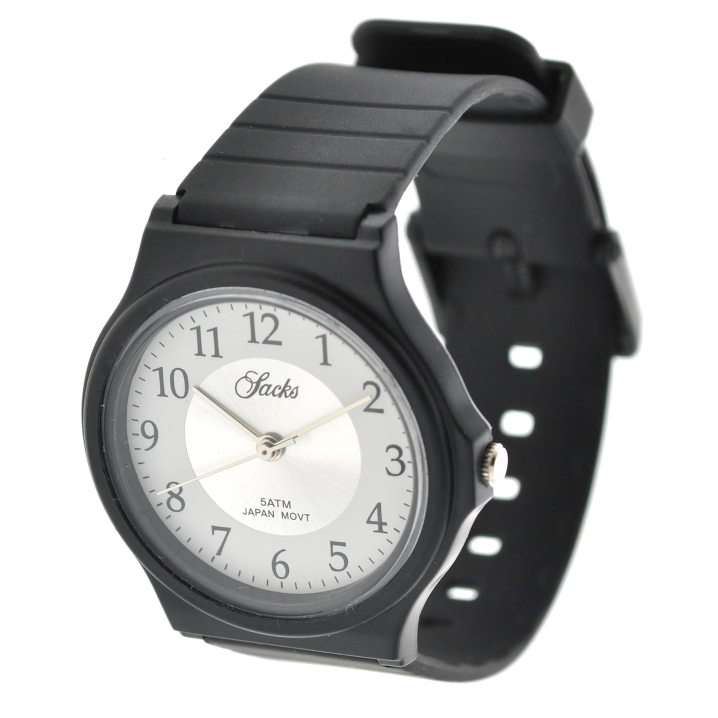 art. 10304 010NG - SACKS - Reloj análogo, Malla plastica, Unisex, Sumergible, tipo MQ24