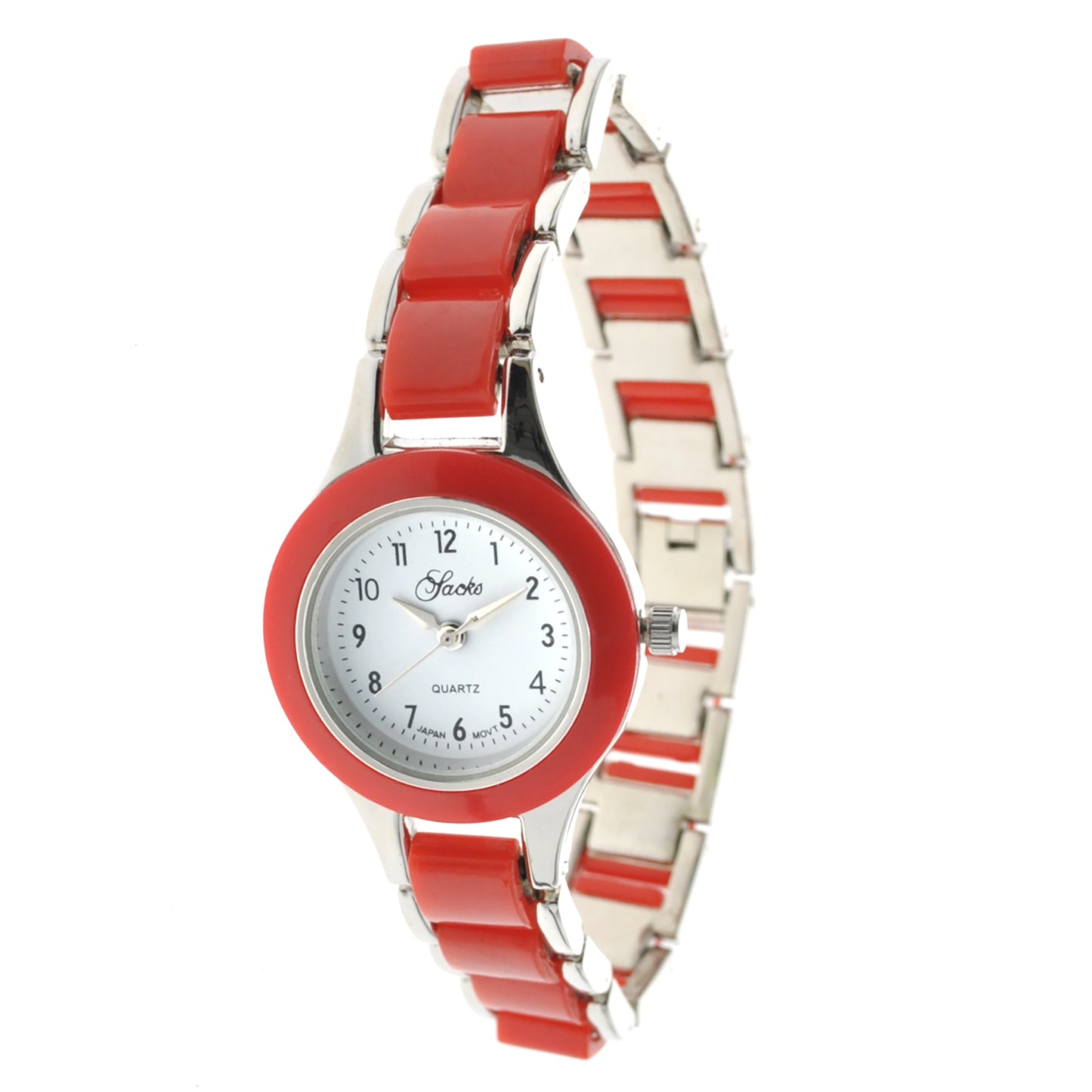 art. 1165 038RJ - SACKS - Reloj análogo, Malla Metal combinado color, Dama