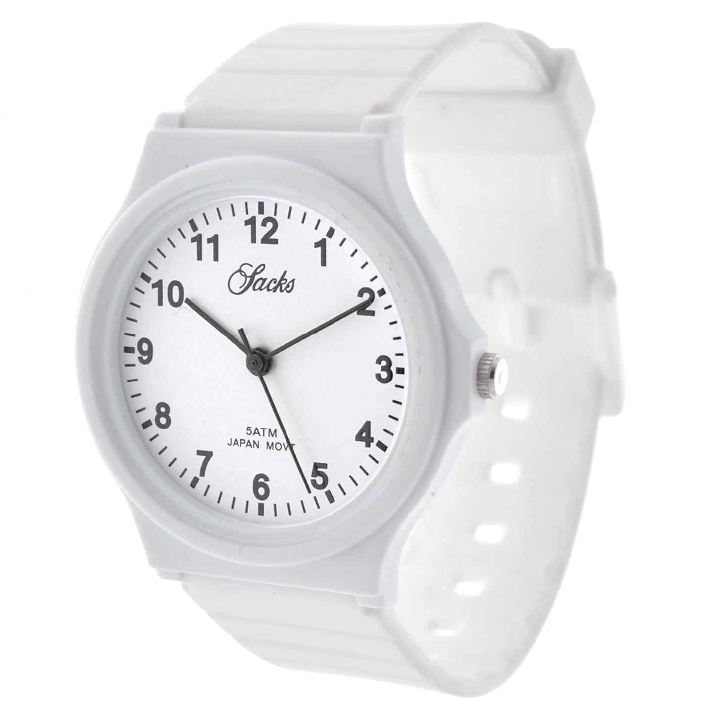 art. 10304 008BL - SACKS - Reloj análogo, Malla plastica, Unisex, Sumergible, tipo MQ24