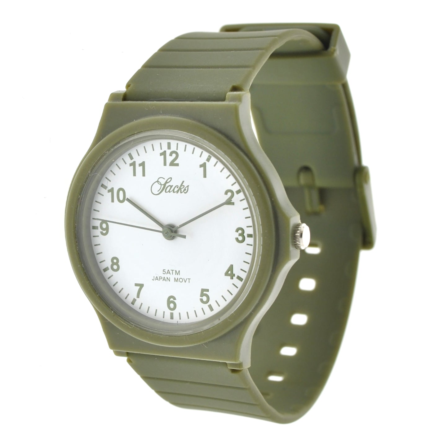 art. 10304 003VD - SACKS - Reloj análogo, Malla plastica, Unisex, Sumergible, tipo MQ24